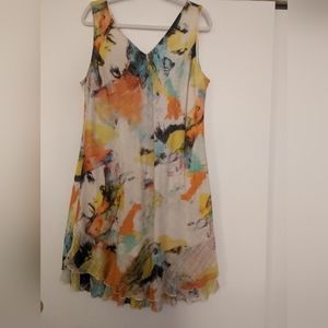 Charlie B tank dress - abstract print